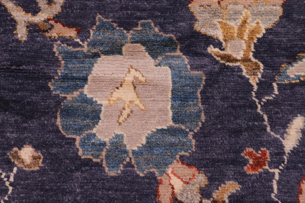 handmade Traditional Oushak Blue Beige Hand Knotted RECTANGLE 100% WOOL area rug 9 x 12