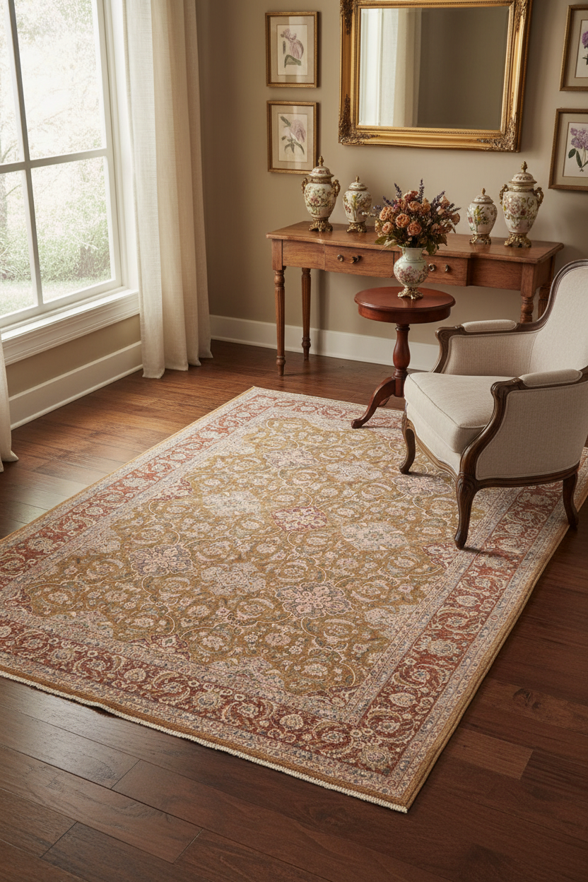 handmade Transitional Design Gold Rust Hand Knotted RECTANGLE 100% WOOL area rug 10' x 14'