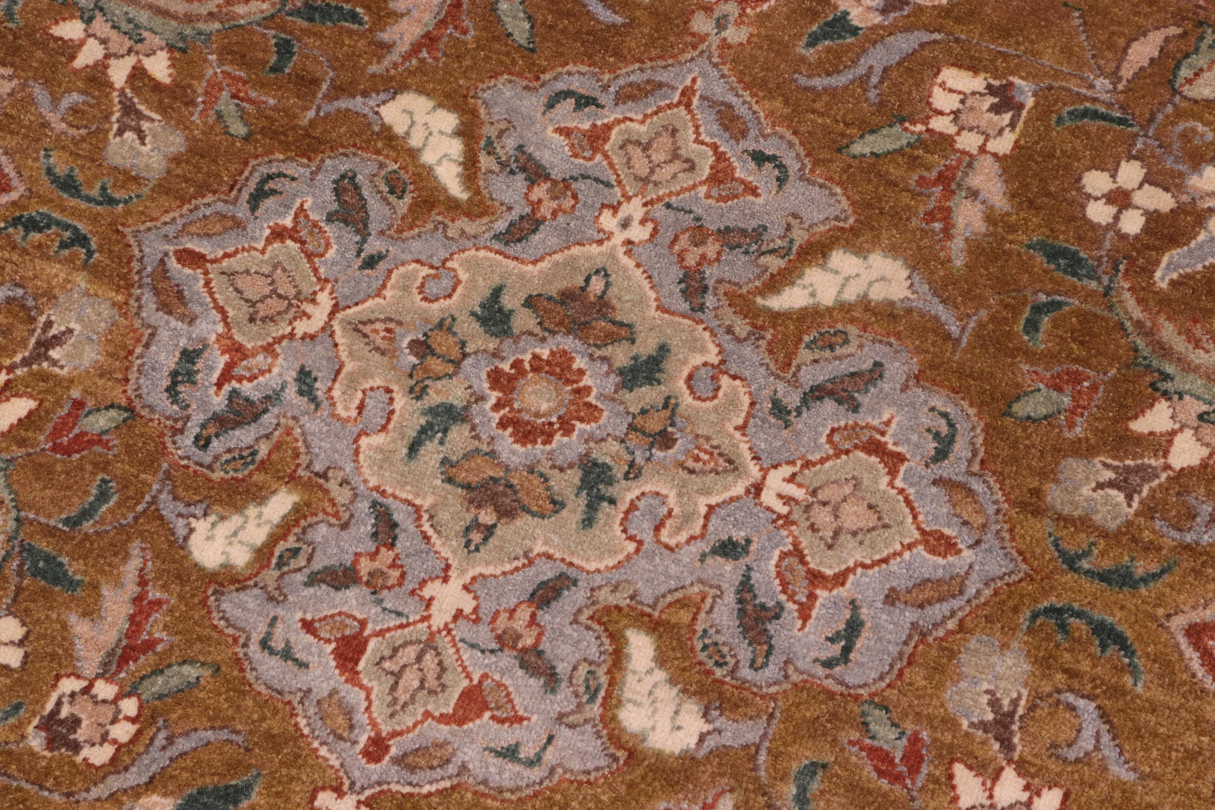 handmade Transitional Design Gold Rust Hand Knotted RECTANGLE 100% WOOL area rug 10' x 14'