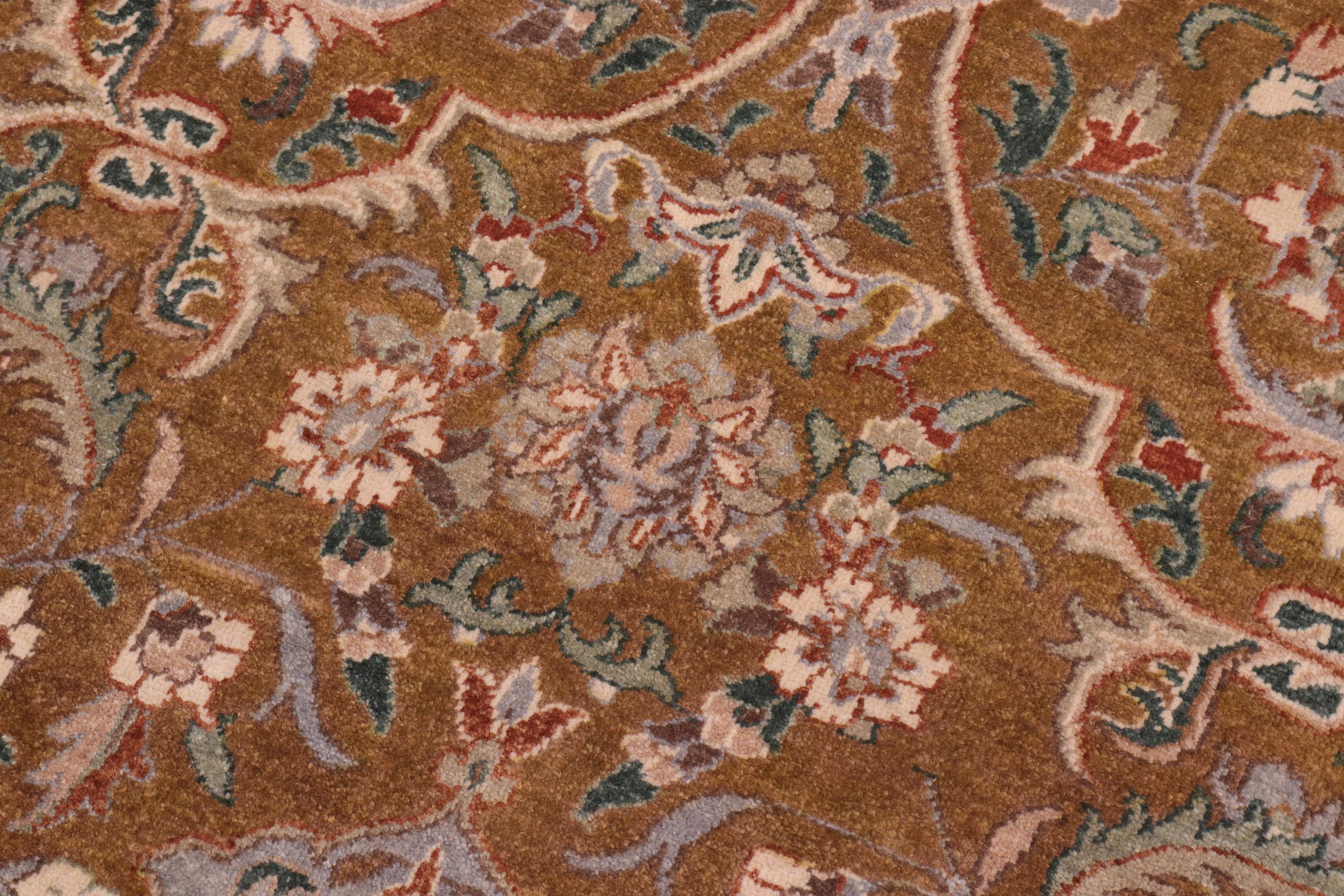 handmade Transitional Design Gold Rust Hand Knotted RECTANGLE 100% WOOL area rug 10' x 14'