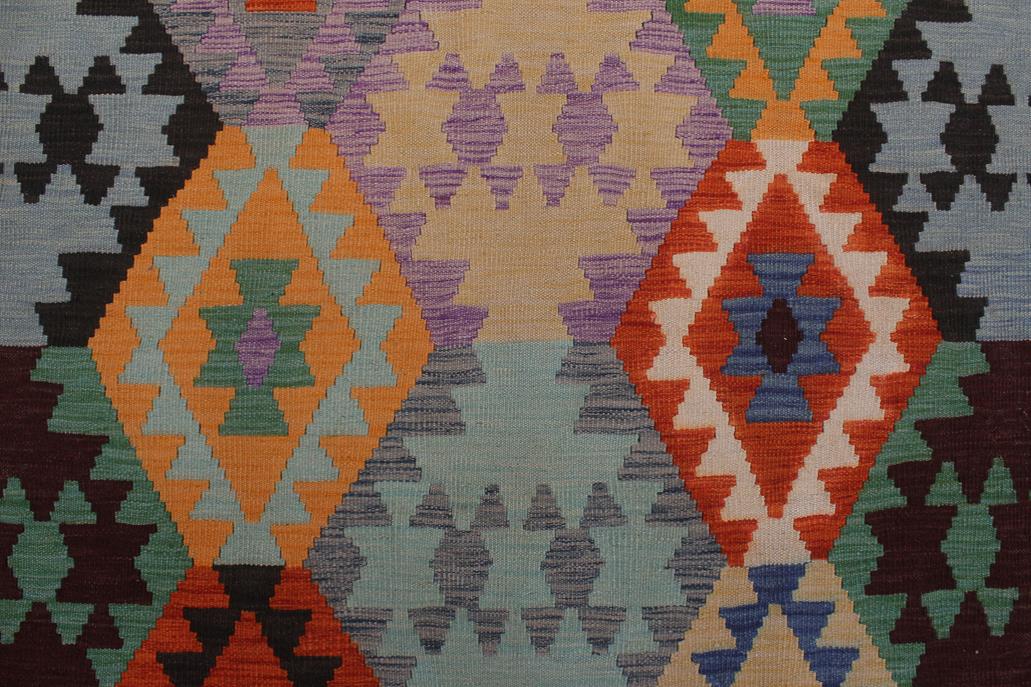 Flat Weave Kilim Antique Navaho Vintage handmade Geometric Kilim Rust Black Hand-Woven Rectangle 100% Wool Area Rug 9x11 