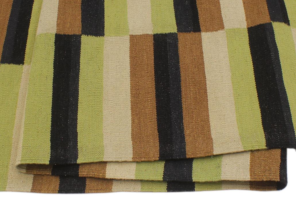 Flat Weave Kilim Antique Navaho Vintage handmade Modern Kilim Beige Brown Hand-Woven Rectangle 100% Wool Area Rug 8x11 