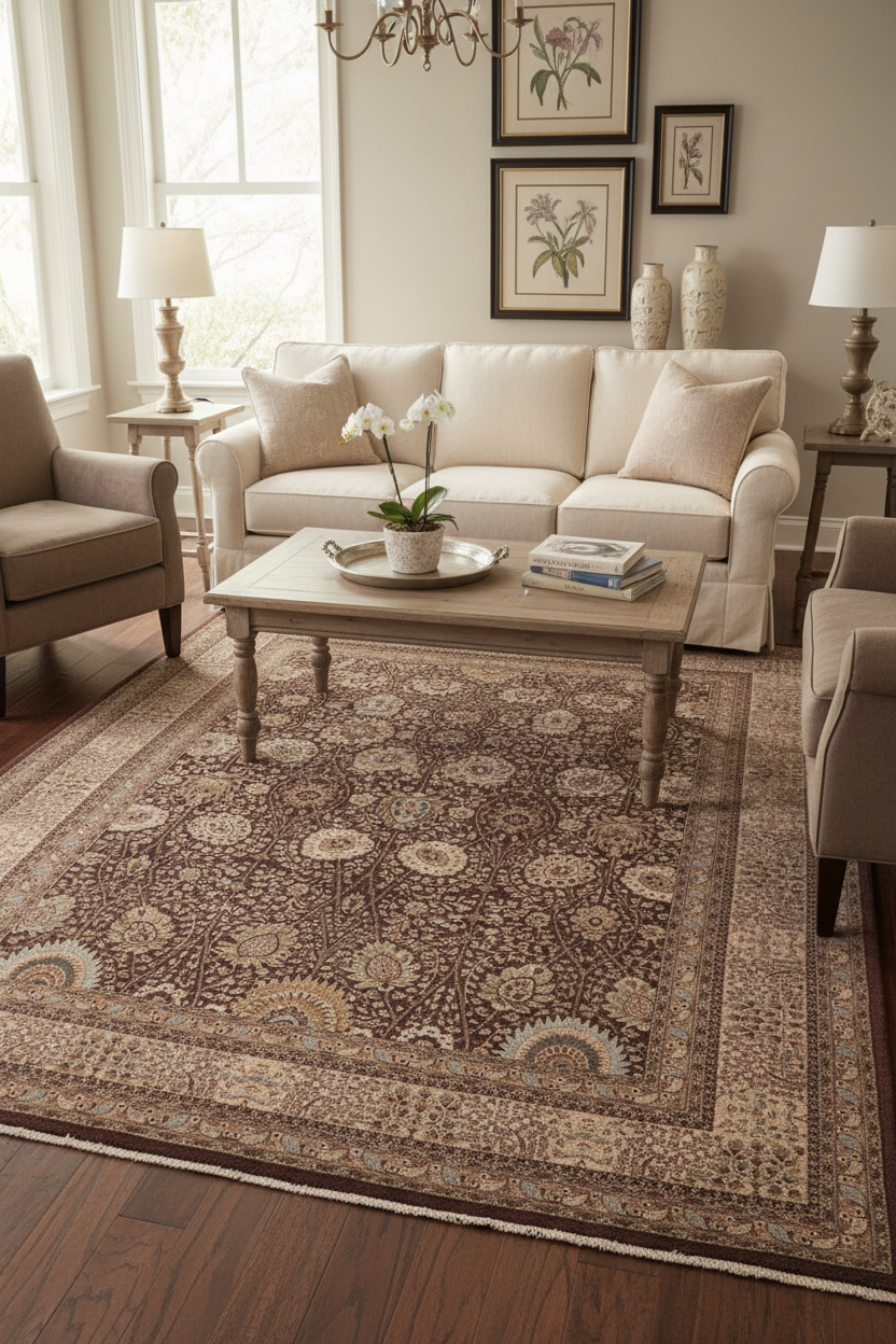 handmade Traditional Veg Dye Brown Tan Hand Knotted RECTANGLE 100% WOOL area rug 10' x 14'