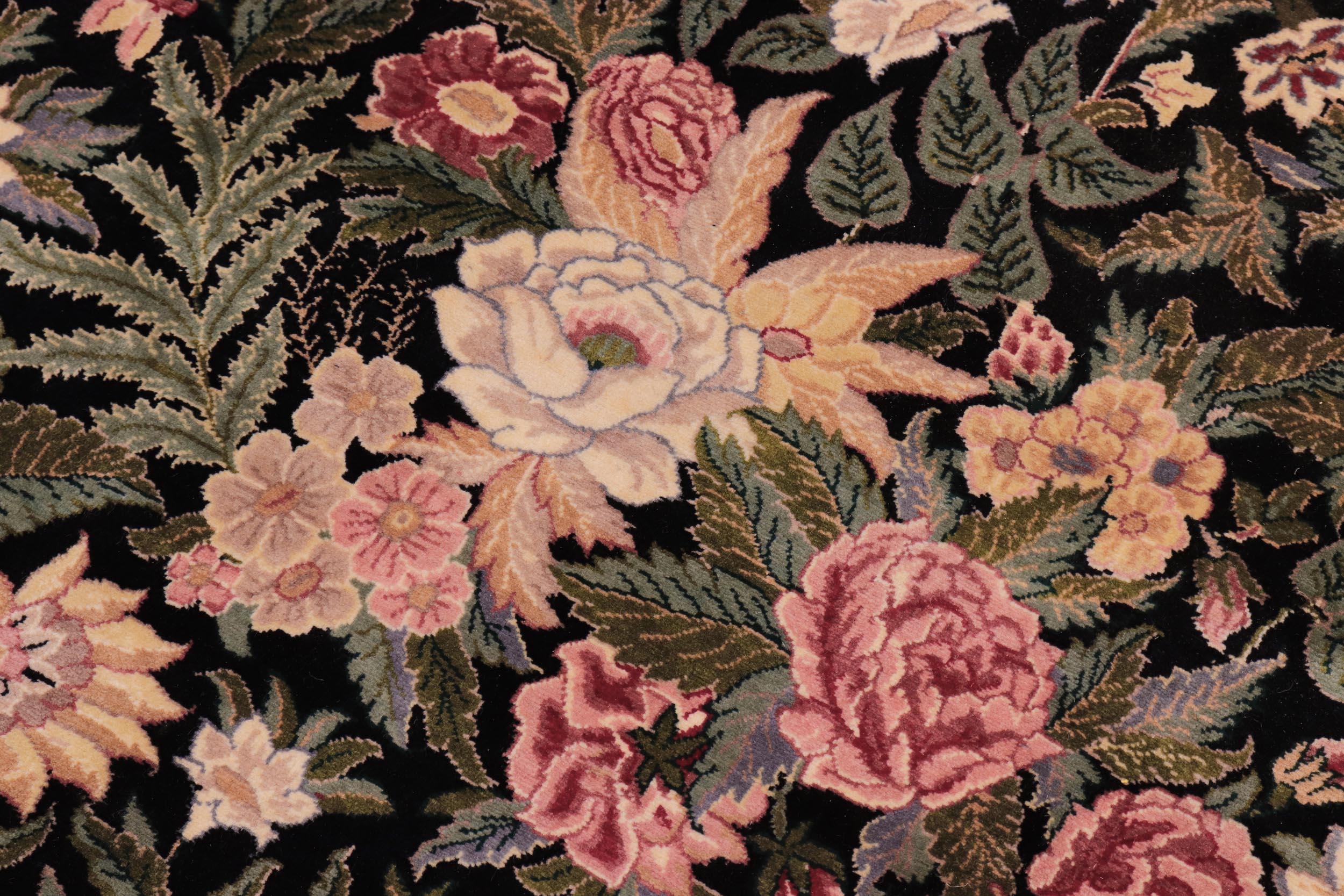 handmade Transitional David Black Red Hand Knotted RECTANGLE 100% WOOL area rug 10x14