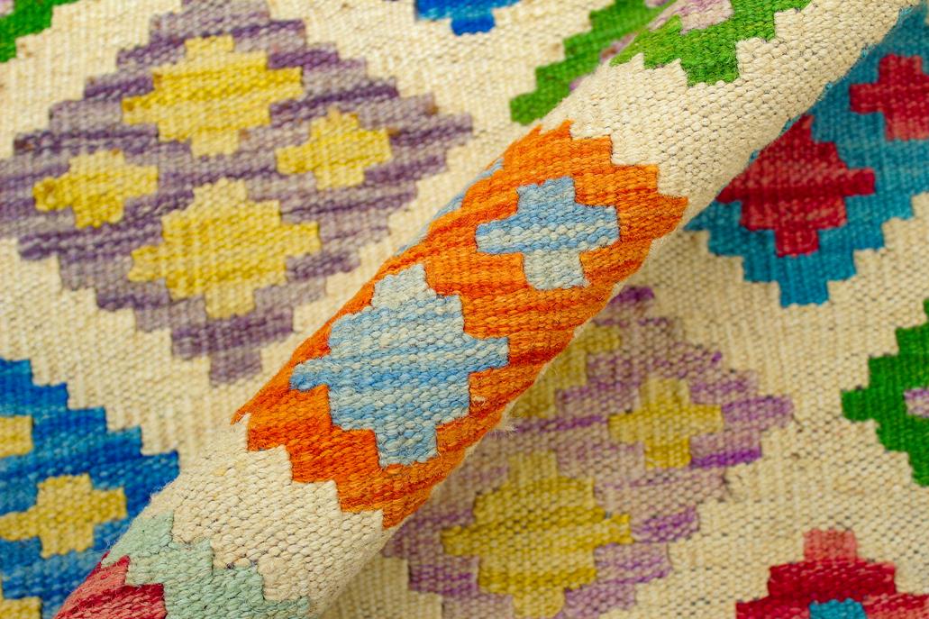 Flat Weave Kilim Antique Navaho Vintage handmade Geometric Kilim Beige Rust Hand-Woven Rectangle 100% Wool Area Rug 5x7 