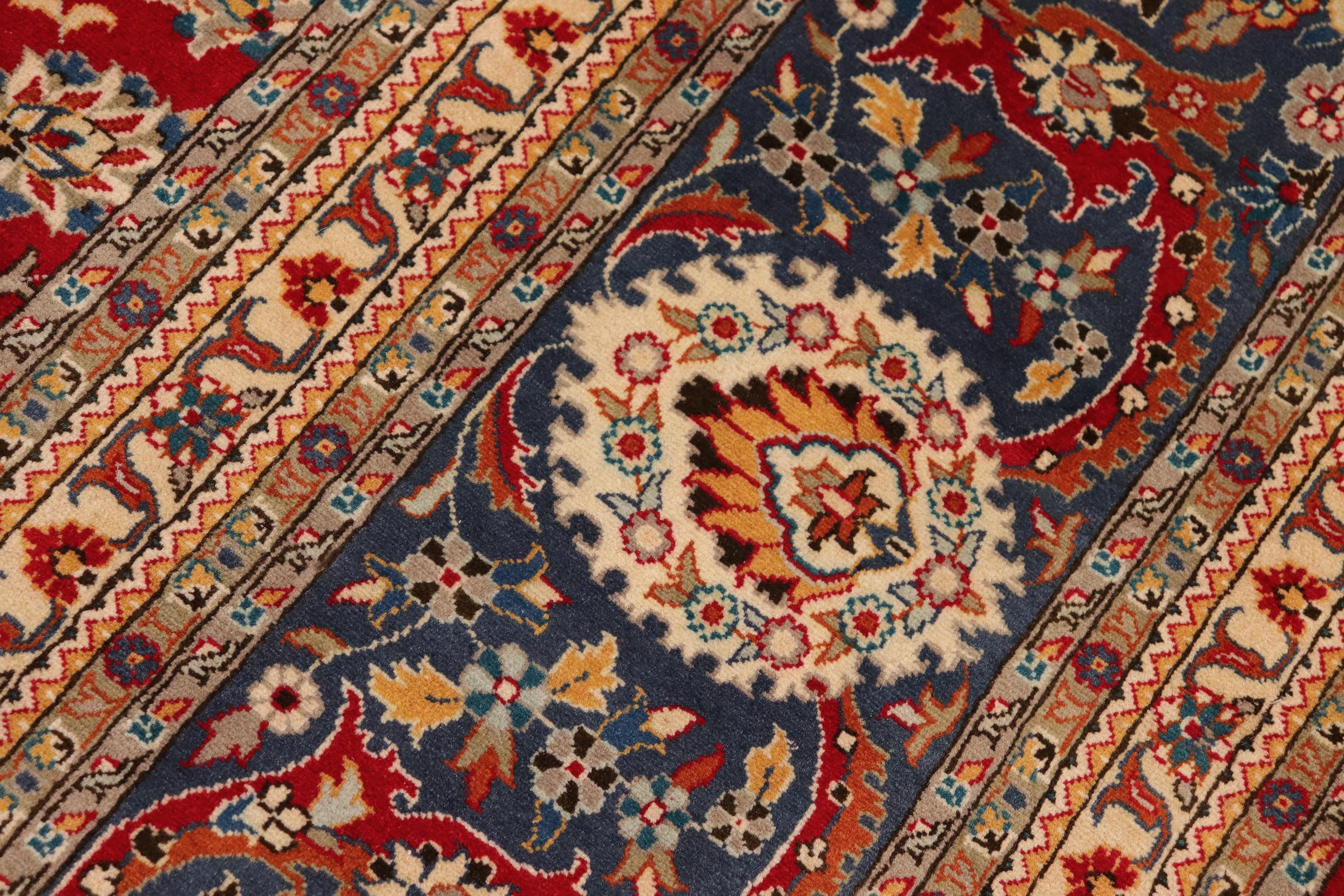 handmade Transitional Regular Red Blue Hand Knotted RECTANGLE 100% WOOL area rug 10x14