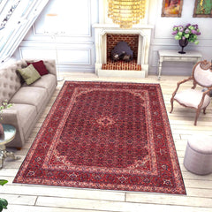 handmade Traditional Tabriz Blue Red Hand Knotted RECTANGLE 100% WOOL area rug 7 x 10
