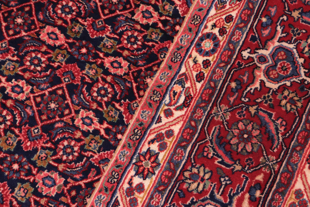 handmade Traditional Tabriz Blue Red Hand Knotted RECTANGLE 100% WOOL area rug 7 x 10