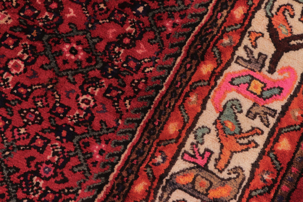 handmade Traditional Tabriz Red Beige Hand Knotted RECTANGLE 100% WOOL area rug 7 x 10