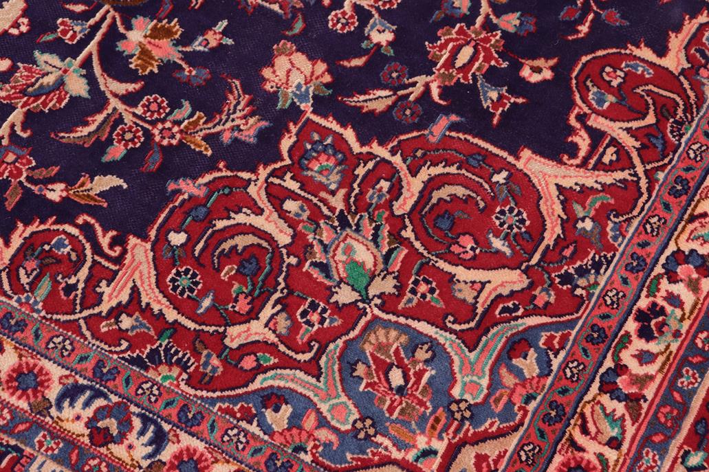 Traditional handmade Persian vintage distressed Blue Red Hand Knotted RECTANGLE 100% WOOL area rug 10 x 13