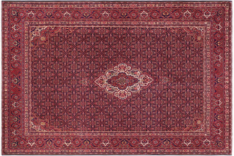 handmade Traditional Tabriz Blue Red Hand Knotted RECTANGLE 100% WOOL area rug 10 x 13