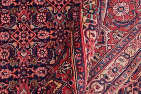 handmade Traditional Tabriz Blue Red Hand Knotted RECTANGLE 100% WOOL area rug 10 x 13