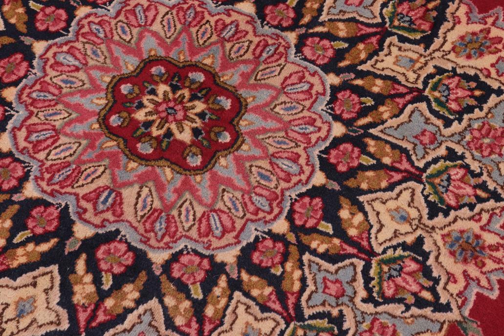 handmade Traditional Tabriz Red Blue Hand Knotted RECTANGLE 100% Wool Pile area rug 10x13