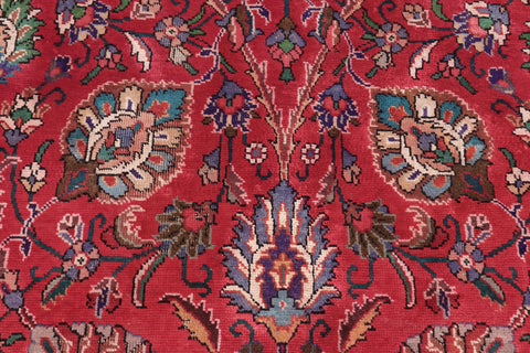 handmade Transitional Tabriz Red Purple Hand Knotted RECTANGLE 100% WOOL area rug 10' x 13'