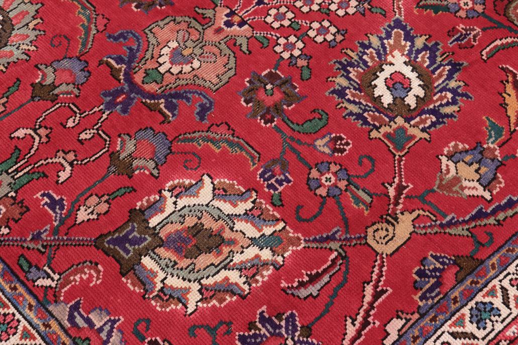 Traditional handmade Persian vintage distressed Red Purple Hand Knotted RECTANGLE 100% WOOL area rug 10 x 13