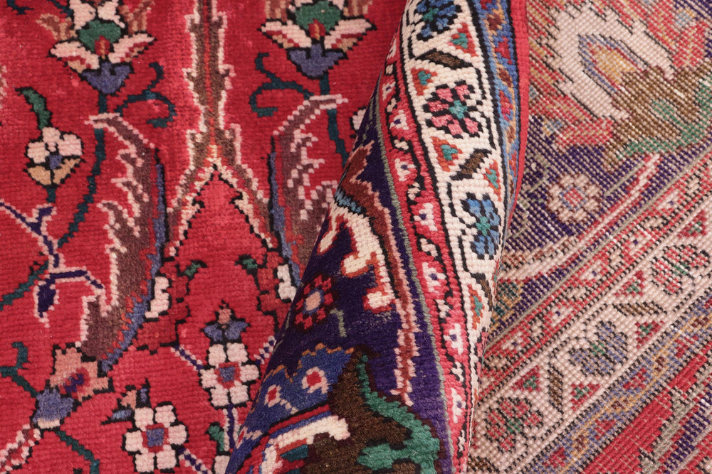 handmade Transitional Tabriz Red Purple Hand Knotted RECTANGLE 100% WOOL area rug 10' x 13'