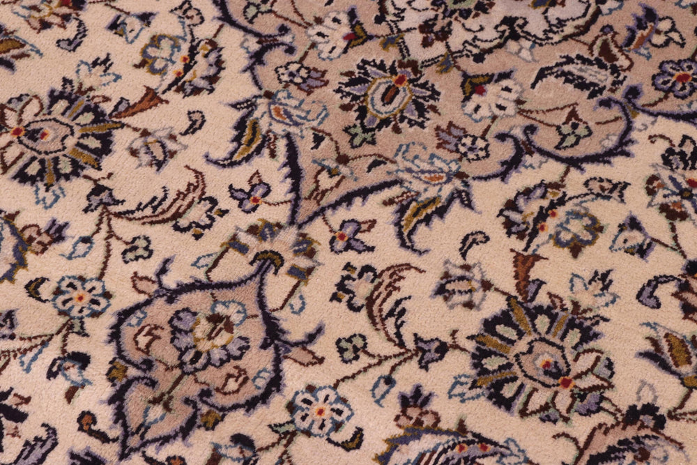 handmade Traditional Nahin Beige Tan Hand Knotted RECTANGLE 100% WOOL area rug 8 x 12