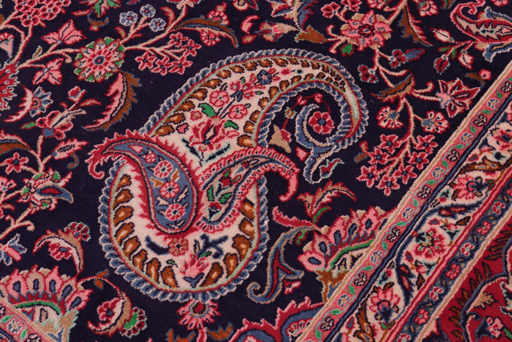 handmade Traditional Tabriz Blue Red Hand Knotted RECTANGLE 100% WOOL area rug 10 x 13