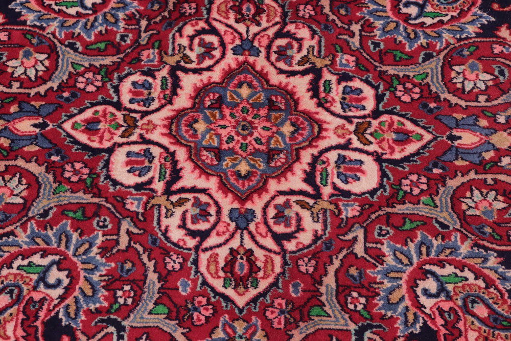 handmade Traditional Tabriz Blue Red Hand Knotted RECTANGLE 100% WOOL area rug 10 x 13
