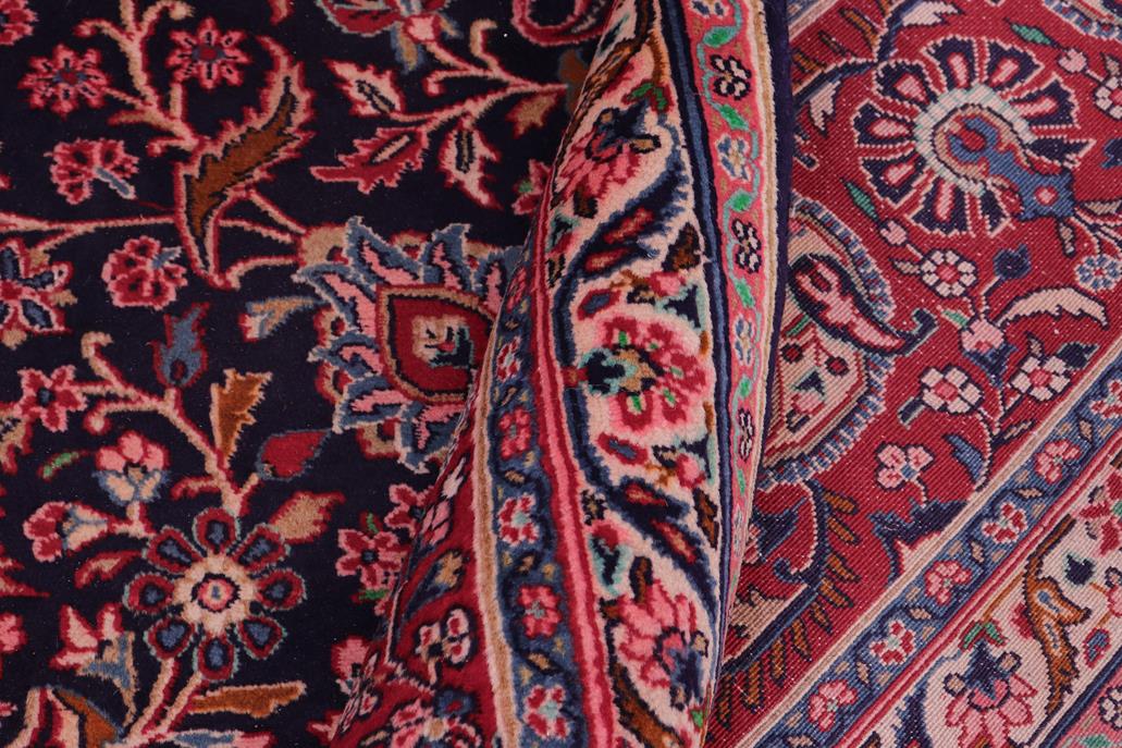 handmade Traditional Tabriz Blue Red Hand Knotted RECTANGLE 100% Wool Pile area rug 10x13