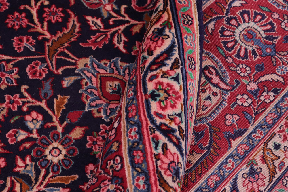 handmade Traditional Tabriz Blue Red Hand Knotted RECTANGLE 100% WOOL area rug 10 x 13