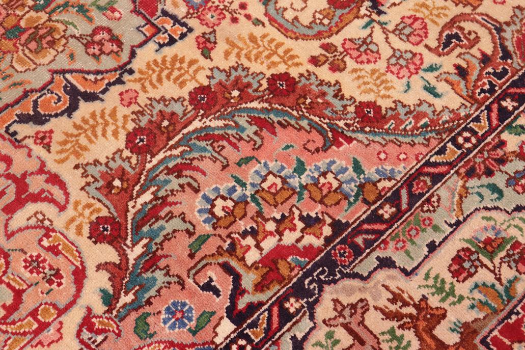 Traditional handmade Persian vintage distressed Red Green Hand Knotted RECTANGLE 100% WOOL area rug 10 x 13