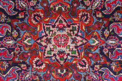 handmade Traditional Kashan Red Blue Hand Knotted RECTANGLE 100% WOOL area rug 10 x 13