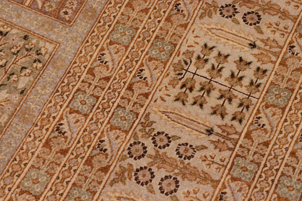 handmade Transitional Design Multi Lt. Gray Hand Knotted RECTANGLE 100% WOOL area rug 10' x 14'
