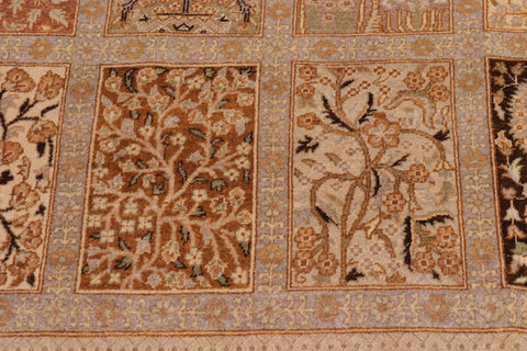 handmade Transitional Design Multi Lt. Gray Hand Knotted RECTANGLE 100% WOOL area rug 10' x 14'