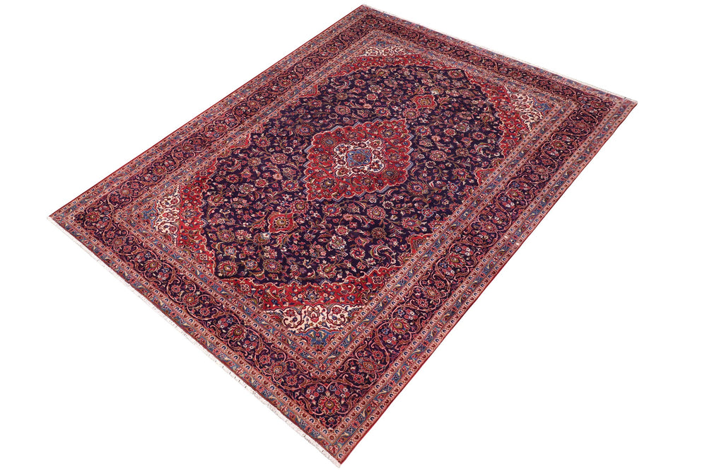 handmade Traditional Tabriz Blue Red Hand Knotted RECTANGLE 100% WOOL area rug 10 x 13