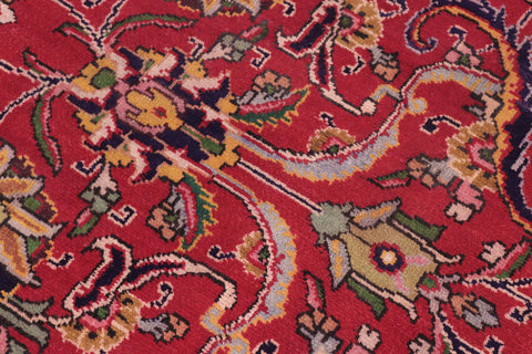 handmade Traditional Tabriz Red Purple Hand Knotted RECTANGLE 100% WOOL area rug 8 x 11