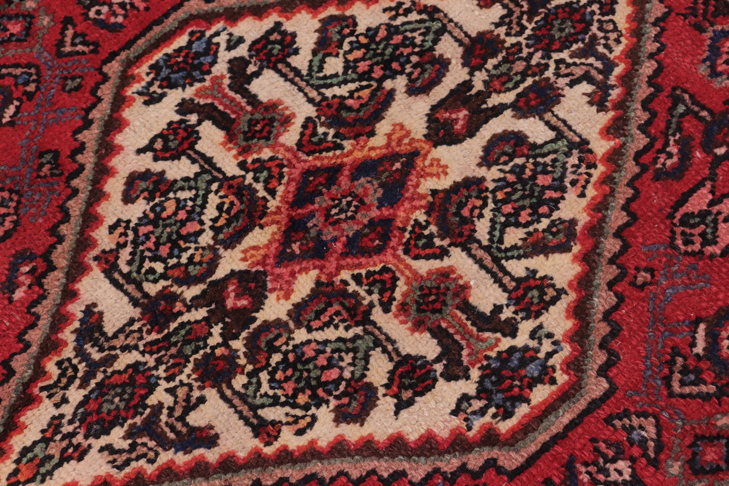 handmade Traditional Tabriz Red Beige Hand Knotted RECTANGLE 100% WOOL area rug 8 x 12
