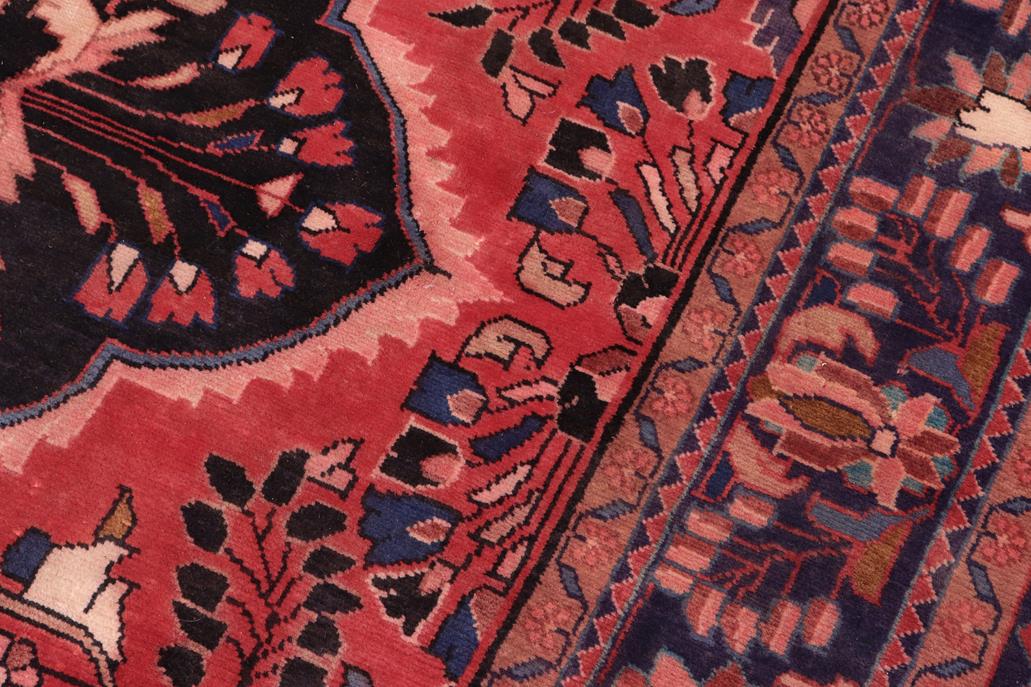 handmade Traditional Tabriz Red Blue Hand Knotted RECTANGLE 100% Wool Pile area rug 7x10