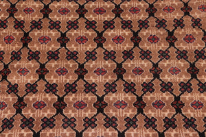 handmade Traditional Tabriz Mahi Brown Blue Hand Knotted RECTANGLE 100% WOOL area rug 6 x 10