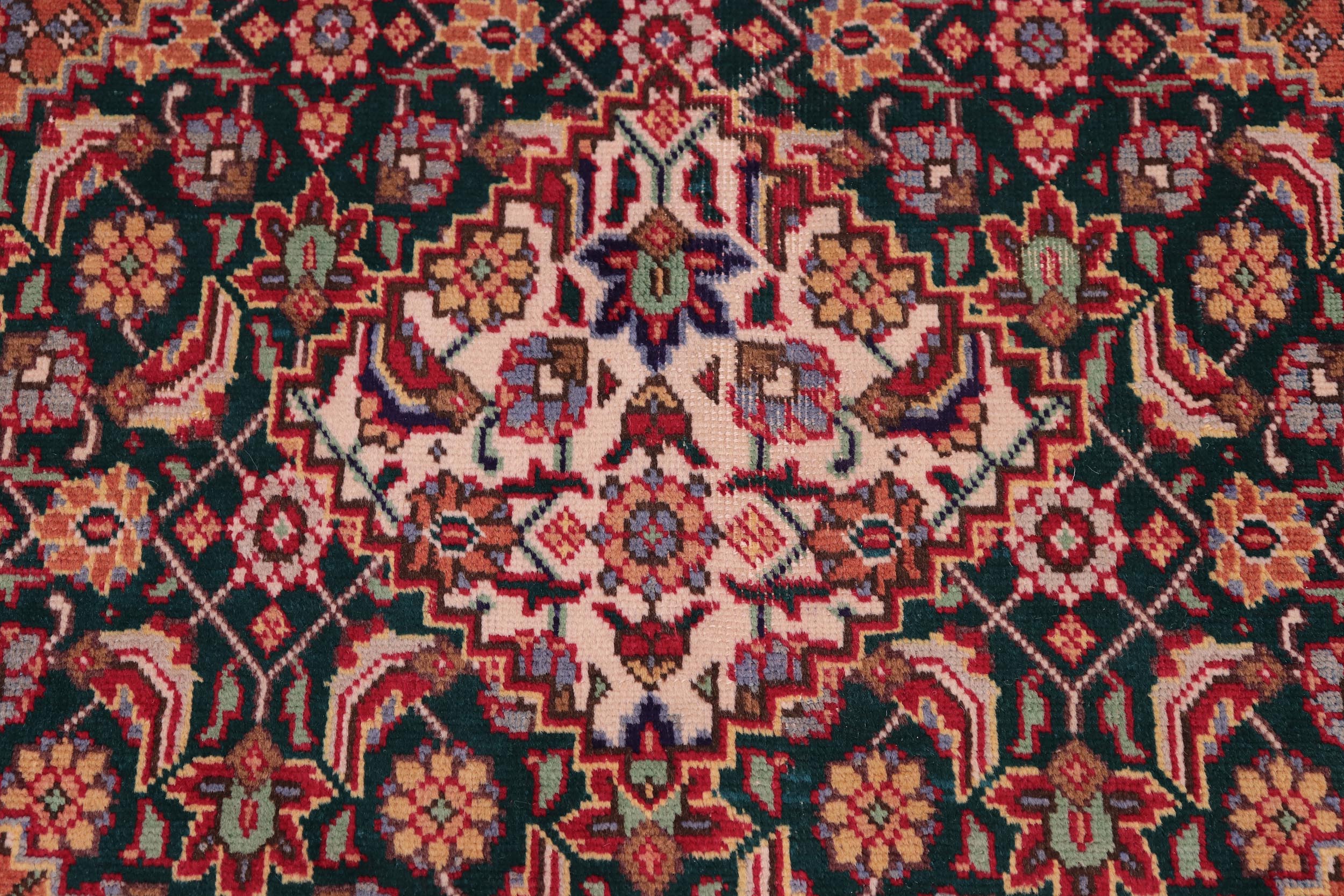 handmade Vintage Tabriz Mahi Purple Rust Hand Knotted RECTANGLE 100% WOOL area rug 10' x 13'