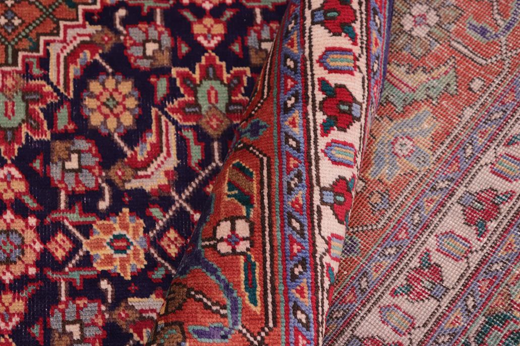 Traditional handmade Persian vintage distressed Mahi Purple Rust Hand Knotted RECTANGLE 100% WOOL area rug 10 x 13