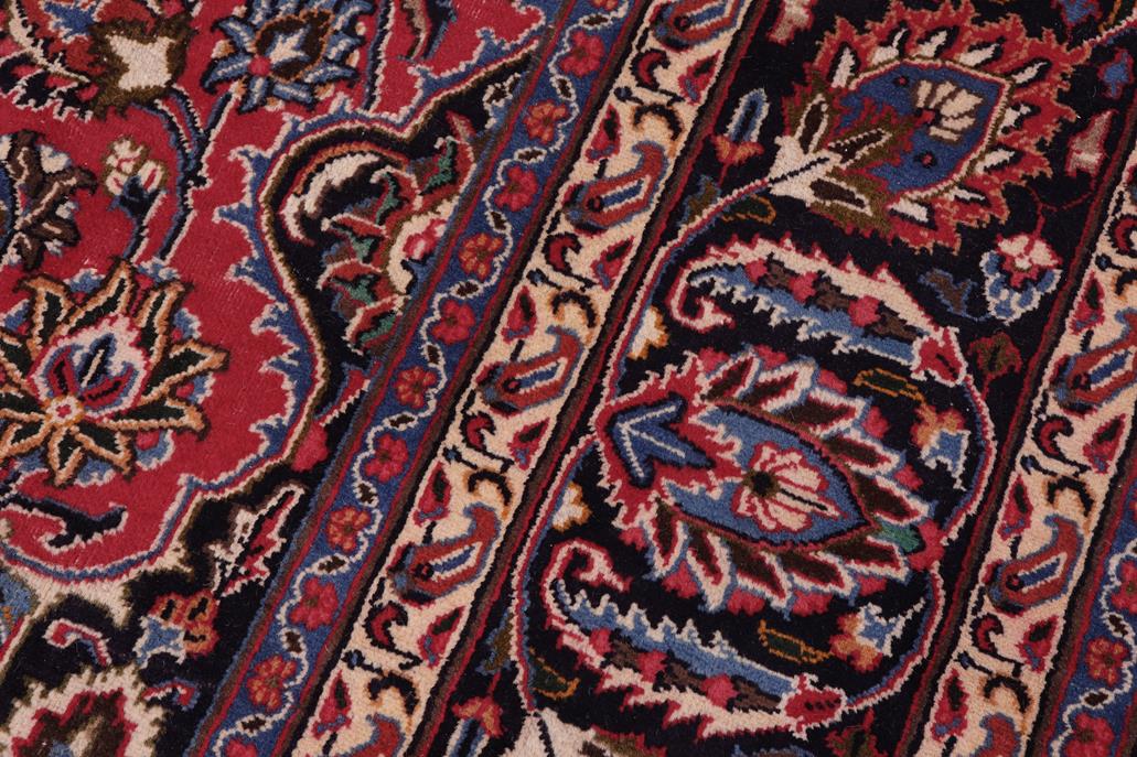 Traditional handmade Persian vintage distressed Red Blue Hand Knotted RECTANGLE 100% WOOL area rug 10 x 13