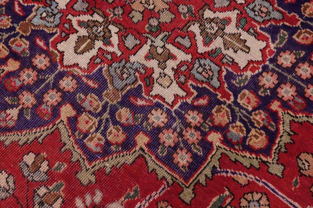 Traditional handmade Persian vintage distressed Bakhtiari Red Purple Hand Knotted RECTANGLE 100% WOOL area rug 9 x 11