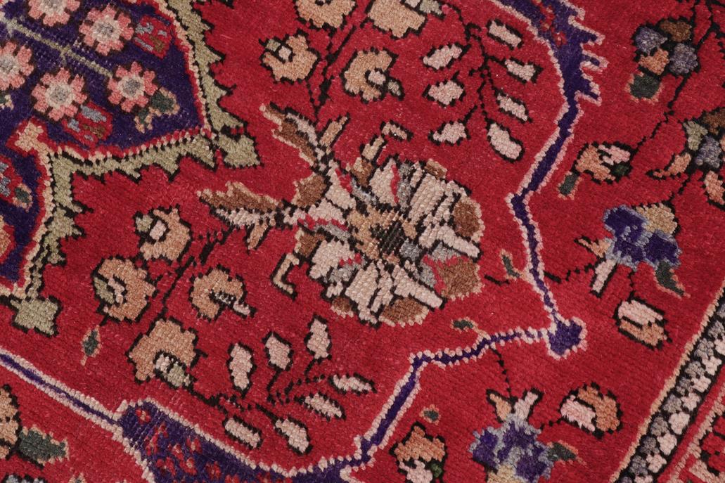 Traditional handmade Persian vintage distressed Bakhtiari Red Purple Hand Knotted RECTANGLE 100% WOOL area rug 9 x 11