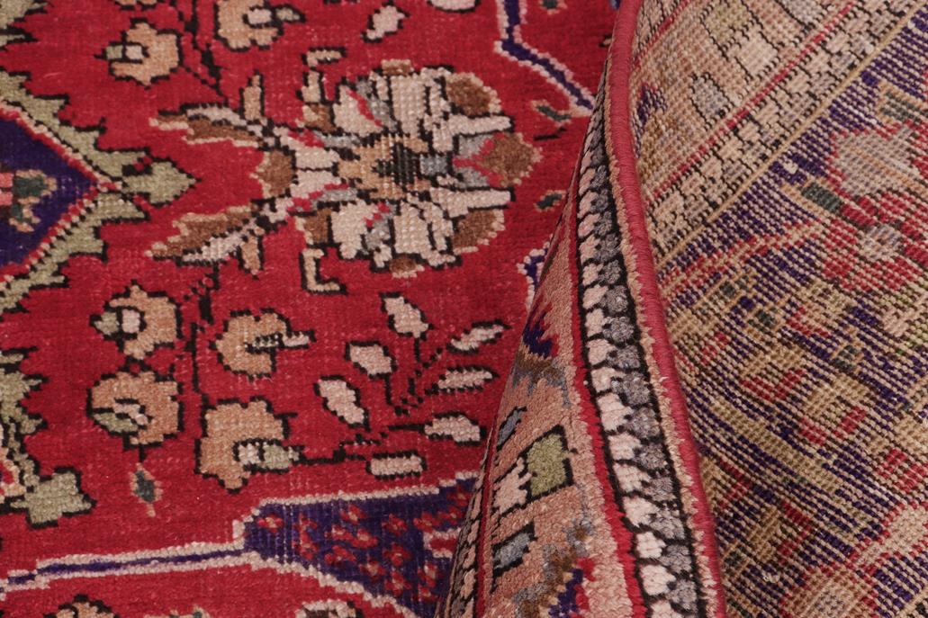 Traditional handmade Persian vintage distressed Bakhtiari Red Purple Hand Knotted RECTANGLE 100% WOOL area rug 9 x 11