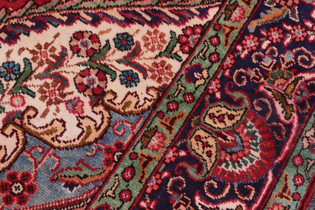 Traditional handmade Persian vintage distressed Red Purple Hand Knotted RECTANGLE 100% WOOL area rug 9 x 13