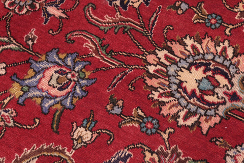 handmade Transitional Tabriz Red Beige Hand Knotted RECTANGLE 100% WOOL area rug 10' x 13'