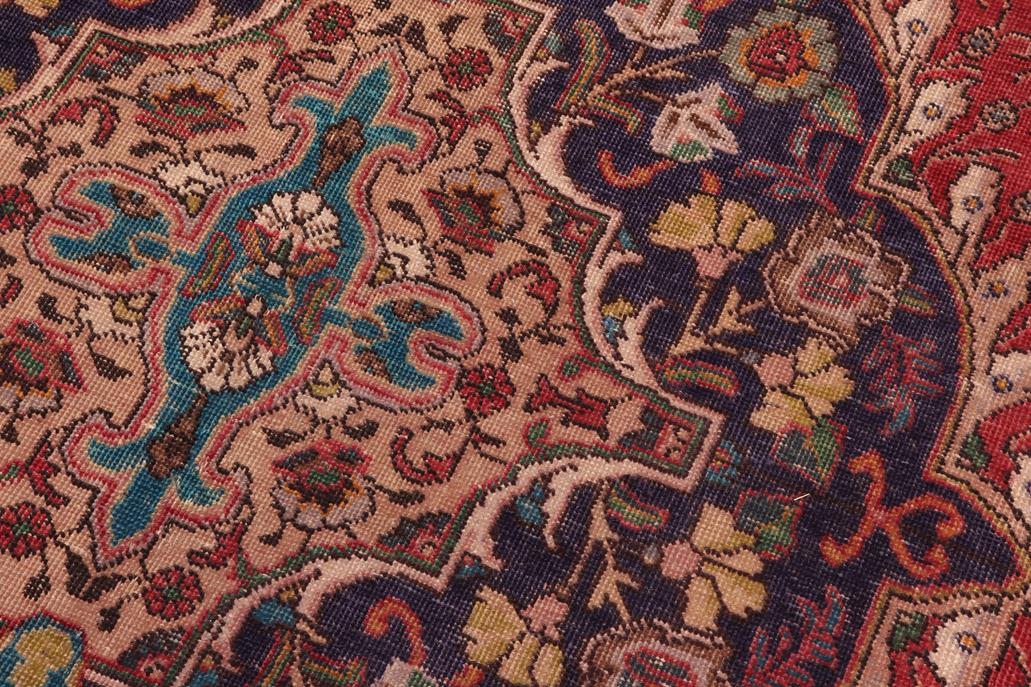 Traditional handmade Persian vintage distressed Red Purple Hand Knotted RECTANGLE 100% WOOL area rug 10 x 13