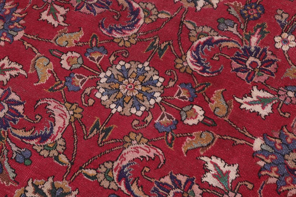 Traditional handmade Persian vintage distressed Red Blue Hand Knotted RECTANGLE 100% WOOL area rug 9 x 13