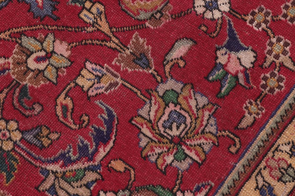 Traditional handmade Persian vintage distressed Red Blue Hand Knotted RECTANGLE 100% WOOL area rug 9 x 13