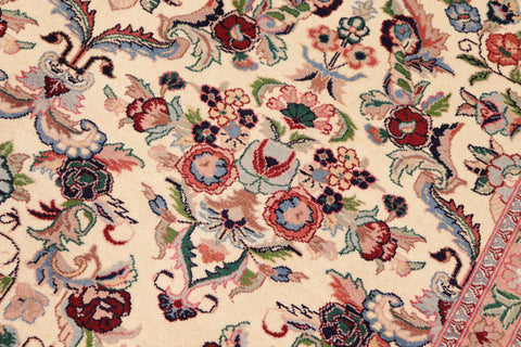 handmade Transitional Kazveen Ivory Green Hand Knotted RECTANGLE 100% WOOL area rug 10x14