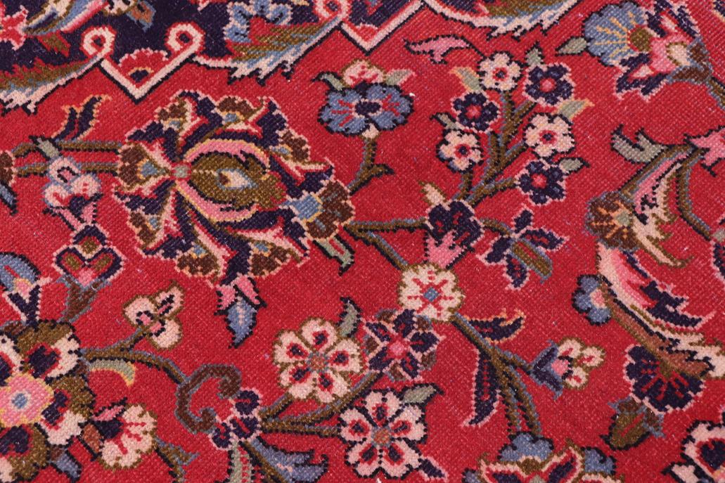 Traditional handmade Persian vintage distressed Red Blue Hand Knotted RECTANGLE 100% WOOL area rug 9 x 13