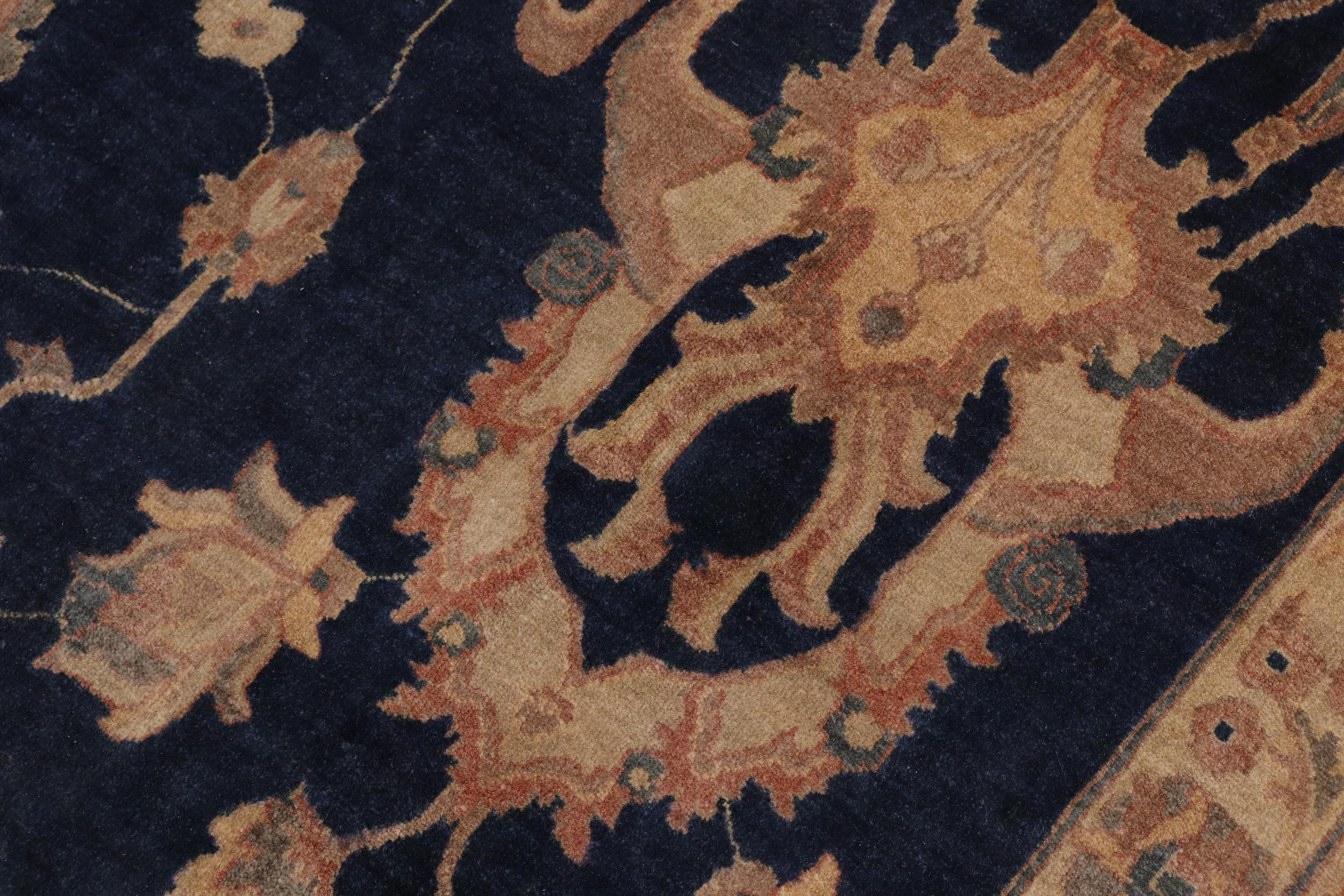 handmade Traditional Agra Drk.green Dark Gold Hand Knotted RECTANGLE 100% WOOL area rug 10' x 14'