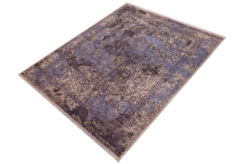 handmade Modern Modern Beige Charcoal Hand Knotted RECTANGLE WOOL&SILK area rug 9' x 12'