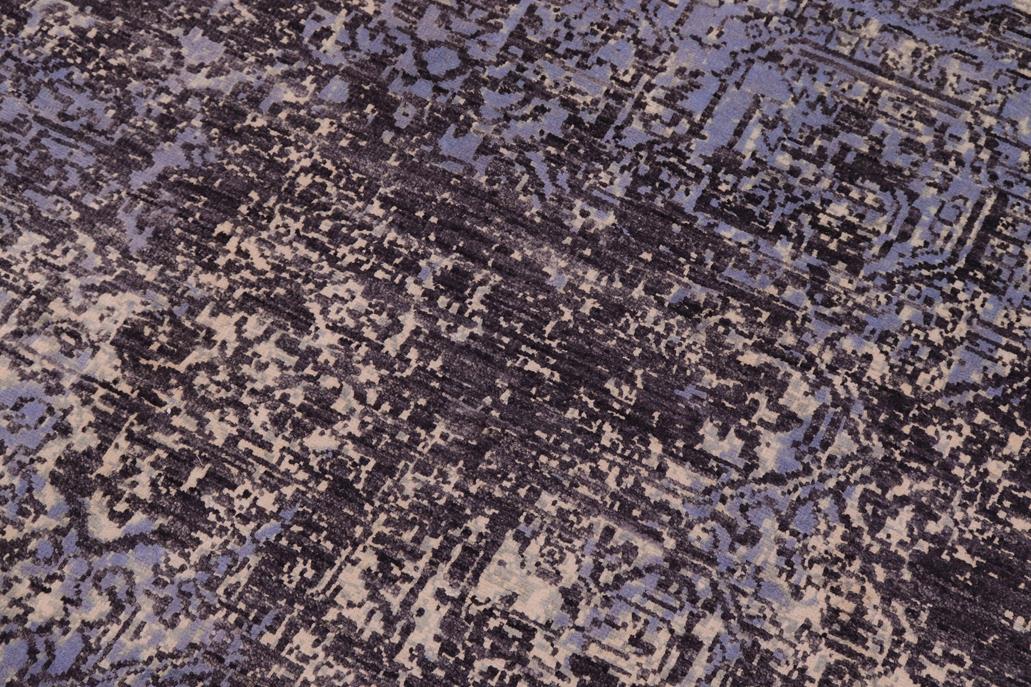 handmade Modern Modern Beige Charcoal Hand Knotted RECTANGLE WOOL&SILK area rug 9 x 12